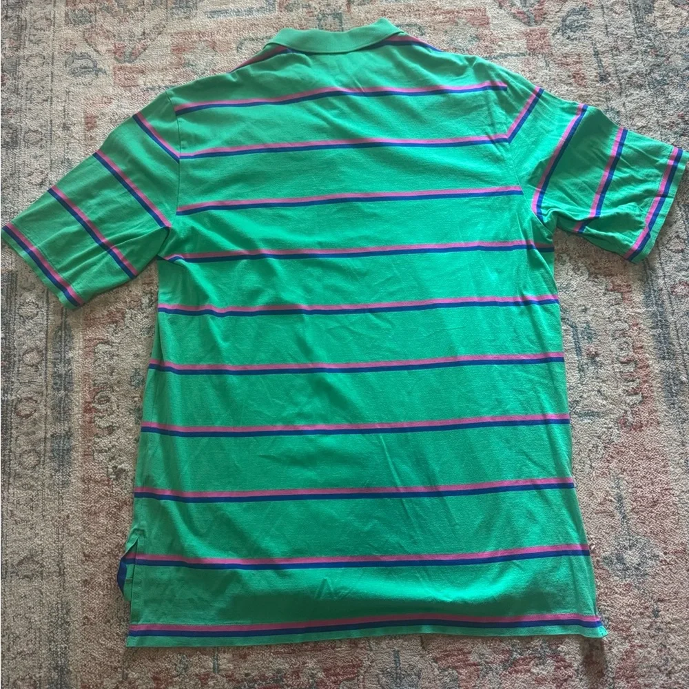 Ralph Lauren Polo Golf Green, Pink, and‎ Navy Polo Shirt